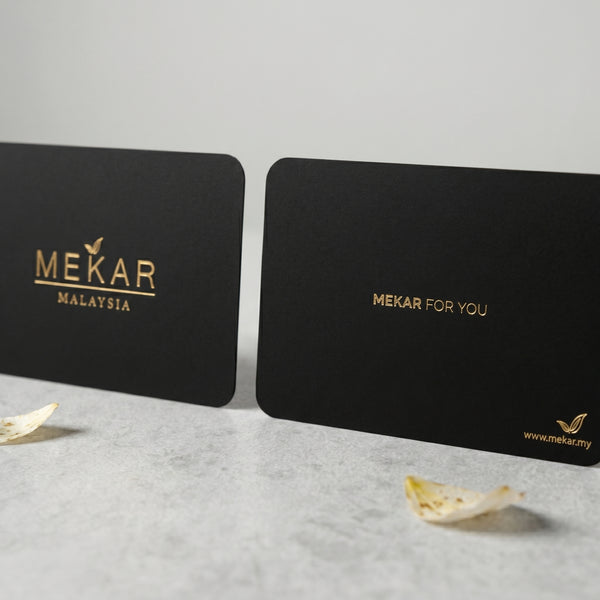 Mekar signature envelope with gold printing