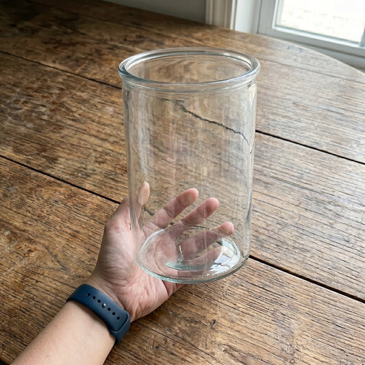 Clear Glass Cylinder Vase